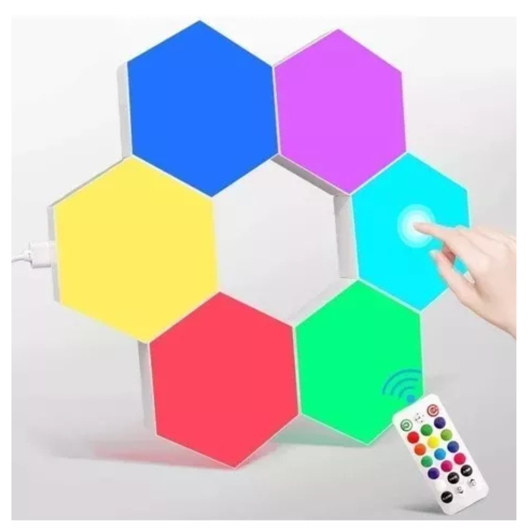 Luces Hexagonales 17 Colores Led