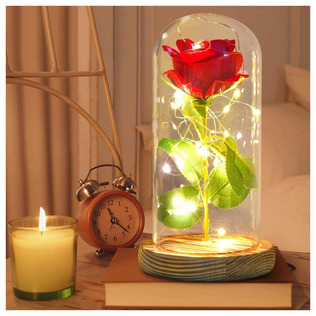 Rosa Luces Led Calidas Cupula