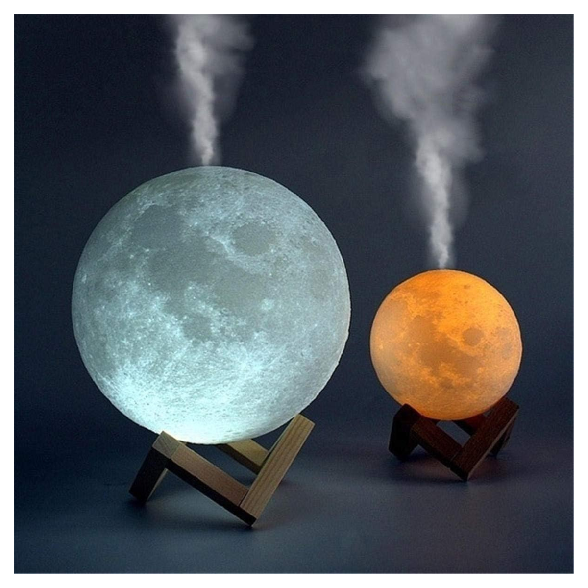 Lampara Humidificadora Forma De Luna
