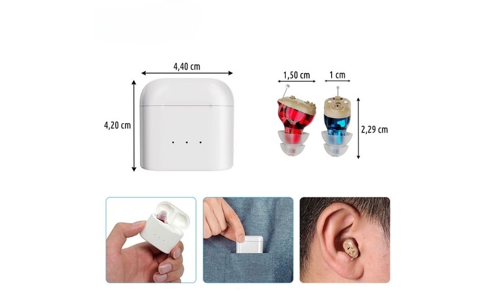 Audífono Amplificador Invisible Para Personas Mayores