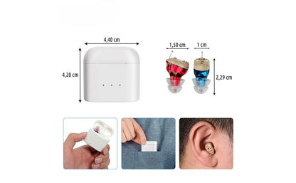 Audífono Amplificador Invisible Para Personas Mayores