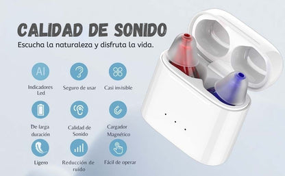 Audífono Amplificador Invisible Para Personas Mayores