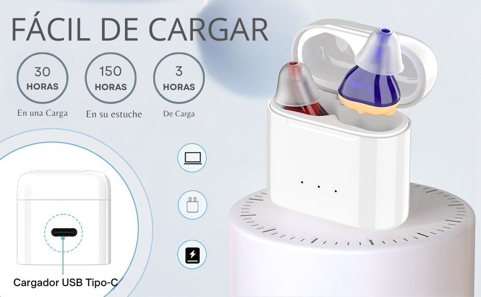 Audífono Amplificador Invisible Para Personas Mayores