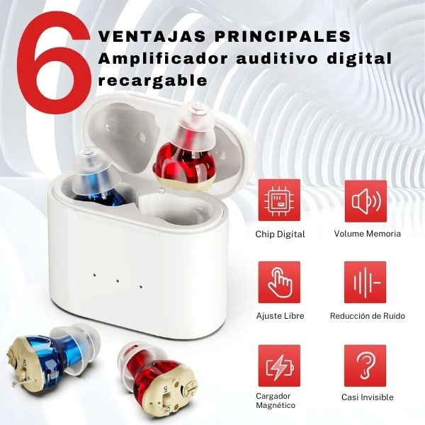 Audífono Amplificador Invisible Para Personas Mayores